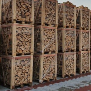 Birch without bark 1 RM crates