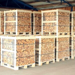 Kiln dried firewood in 1 RM wooden crates