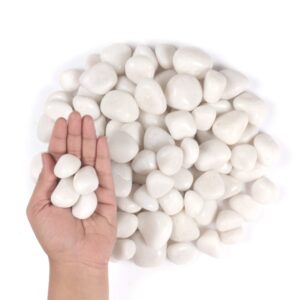 White 1 Kg Decorative Onyx Pebbles